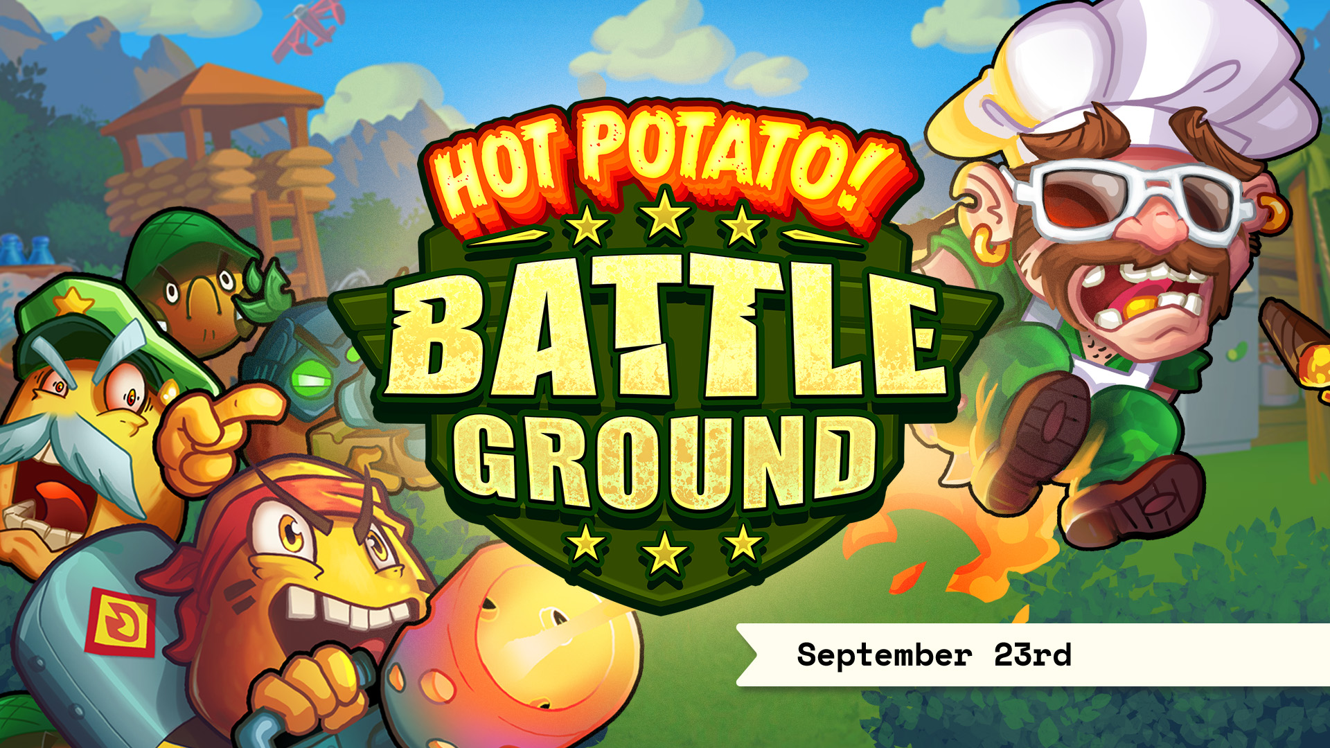 Hot Potato Battleground — Thunderkick game artwork